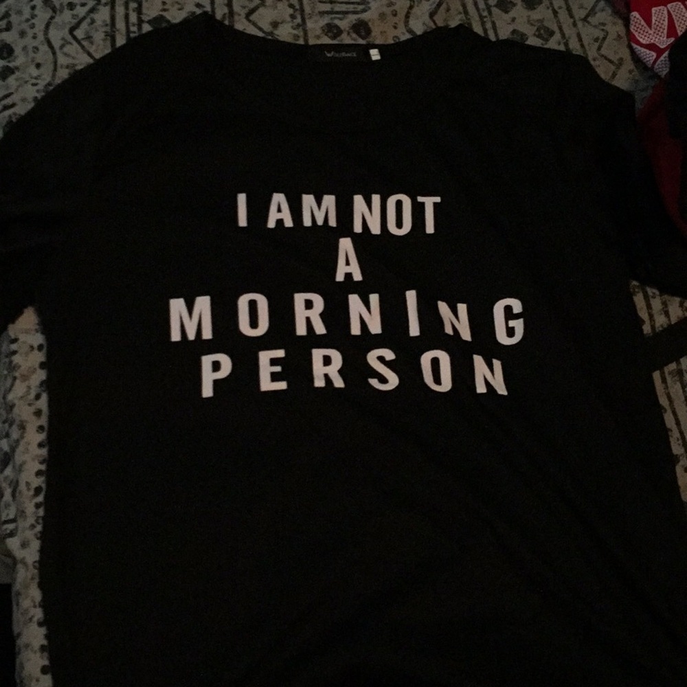 Not a morning person t-shirt